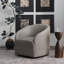 Fauteuil pivotant 100% cuir véritable-630107207