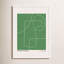 Geometric Abstraction In Green Print by Romina Gadler-684702476-684702478