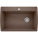 Diamond SILGRANIT 33.5" L x 22" W Super Single Drop-in/Undermount Kitchen Sink