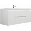 Meuble-lavabo flottant avec lavabo, meuble-lavabo mural moderne avec lavabo en résine et tiroirs à fermeture en douceur-115688438