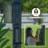 Backyard Discovery Sarasota 12' x 10' Galvanized Steel Outdoor Louvered Pergola Kit with Adjustable Steel Roof and PowerPort