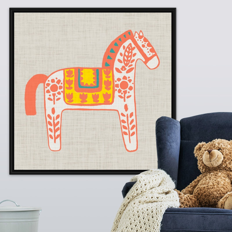 Art sur toile burro i Silberman, Cadre flottant noir, H 36 po x l 36 po x P 1,75po