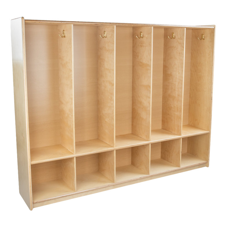 Casier à cinq sections pour tout-petits