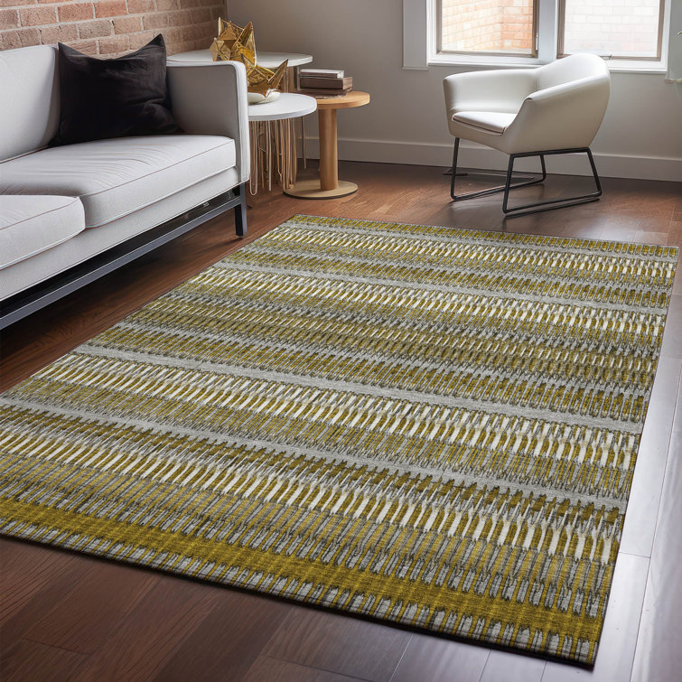 Premium Machine Washable Cerrito AMF589 Coffee Rug