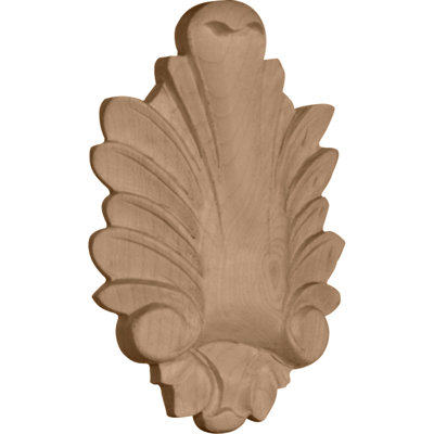 Hillsborough 4.75'' H x 3'' W x 1'' D Wood Rosette Applique
