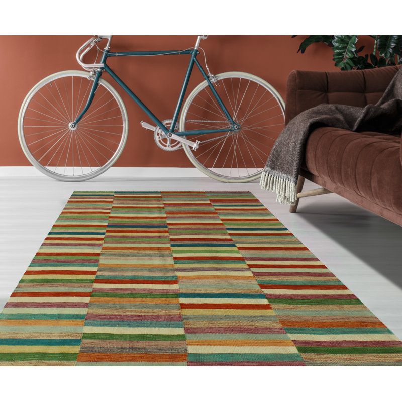 Genera Wool Striped and Geometric Indoor Rug