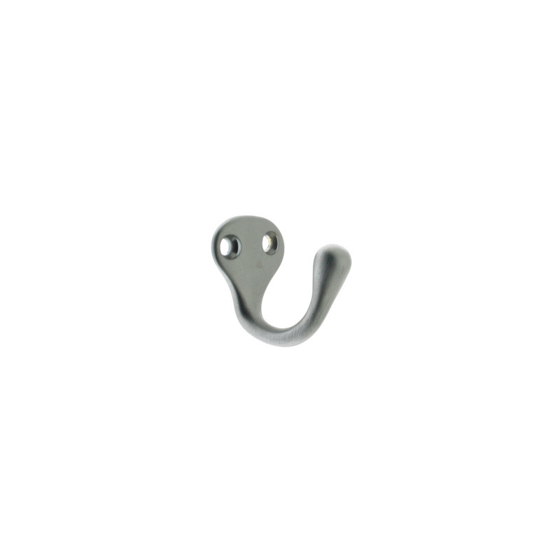 Metal Wall Wall Hook, Satin Chrome
