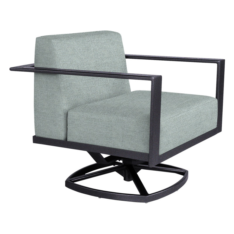 Studio Outdoor Rocker Chair, Graphite, Alcazar Redwood
