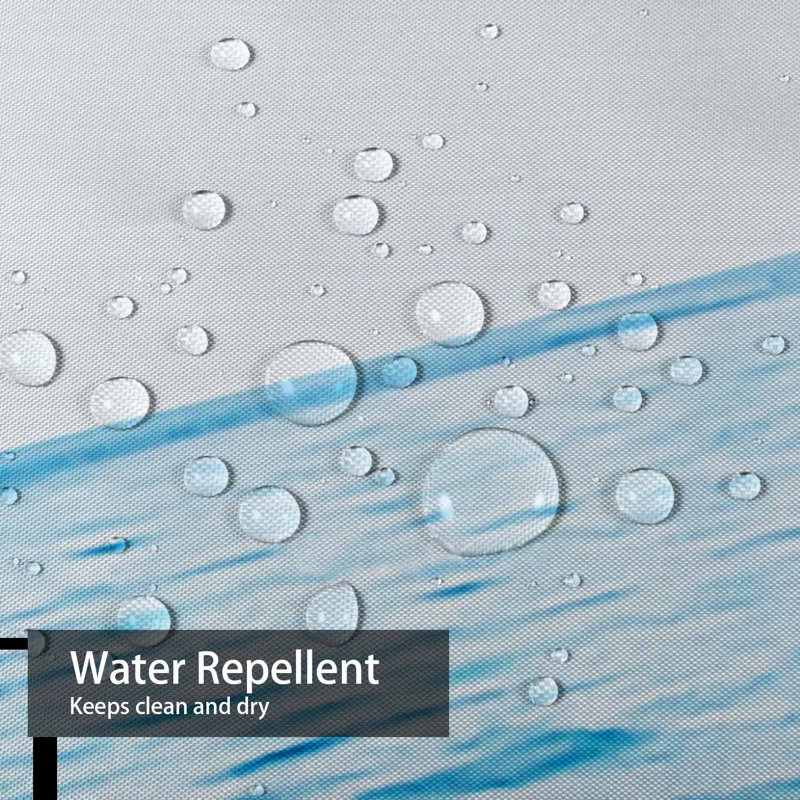 Rideau de douche Blue Water Waves, L 72 po x l 72 po