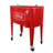 Leigh Country 60 Quarts Serving Station / Cart Cooler with wheels in Red