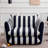 Elora 40" Wide Upholstered Striped Accent Chair