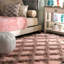 Tapis géométrique rose Ferndown-1142568692