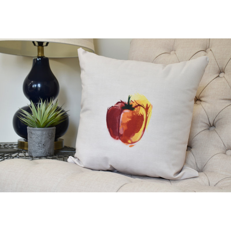 Housse et insert de coussin carré Farmers Market, Marron, 20 po x 20 po