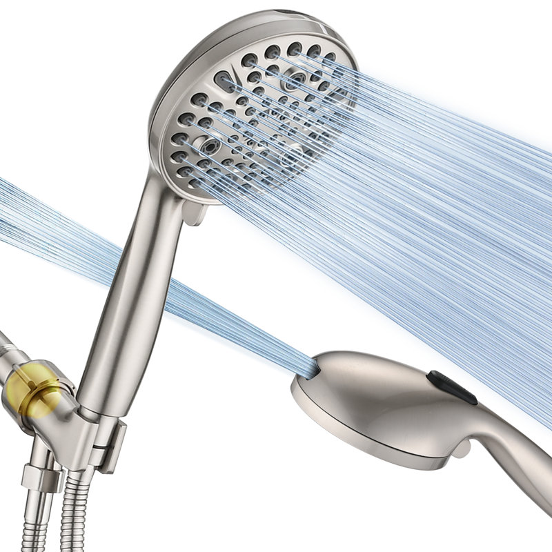Pomme de douche à main haute pression 10 réglages, Chrome