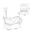 Chariot pliable avec chariot 440Lbs