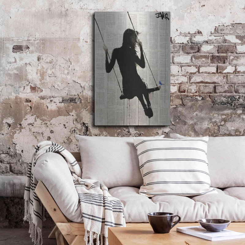 "La liberté de parfois" par Loui Jover, H 36 po x l 24 po