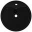 Ebern Designs Brana 30mm L x 465.1mm W Black Ceramic Circular Sink with Overflow