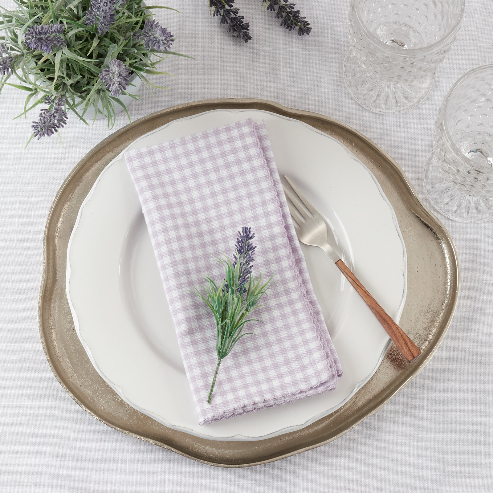 Anij Cotton Napkin, Purple