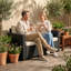 128cm Wide Straight Steel Loveseat