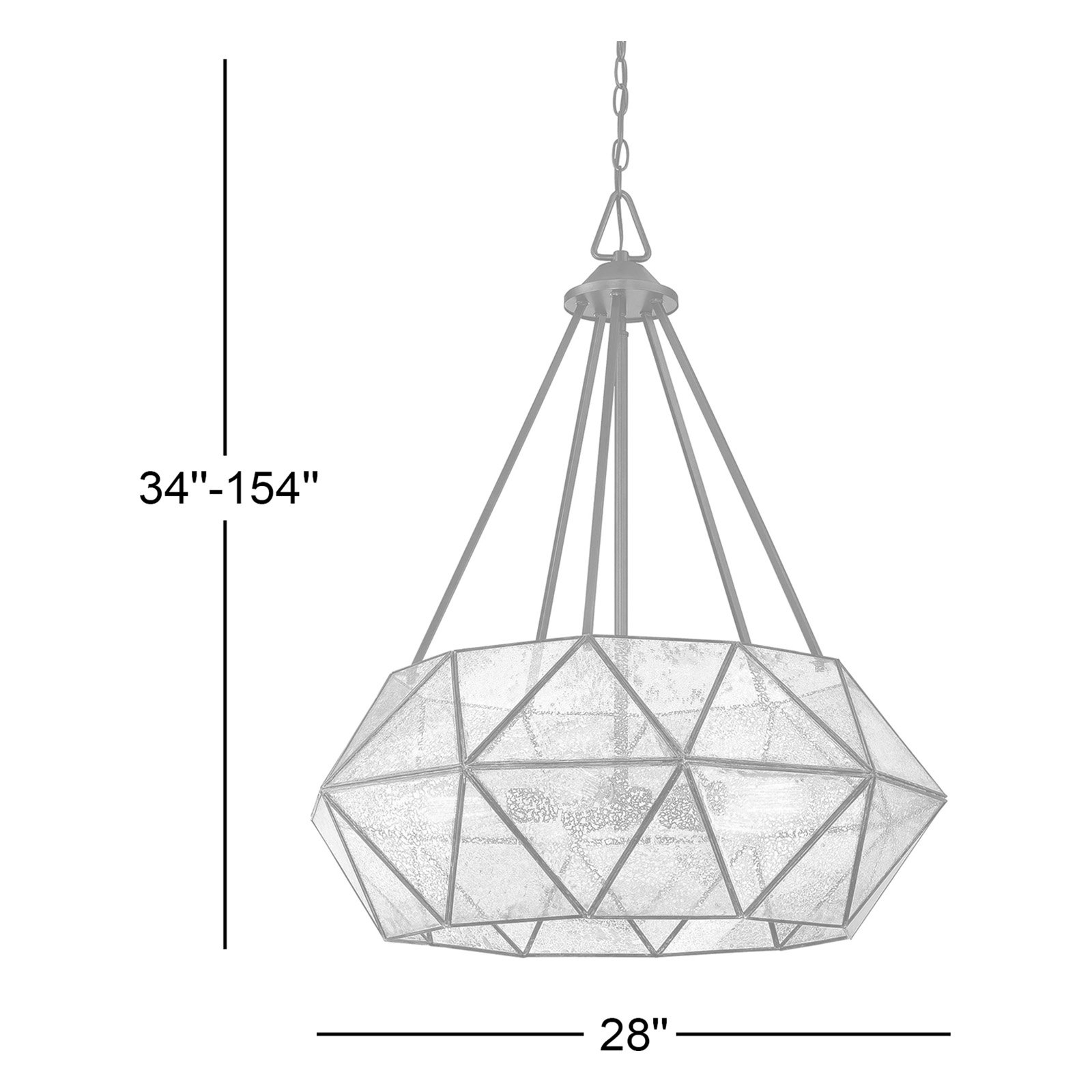 Sky 5 - Light Dimmable Geometric Chandelier
