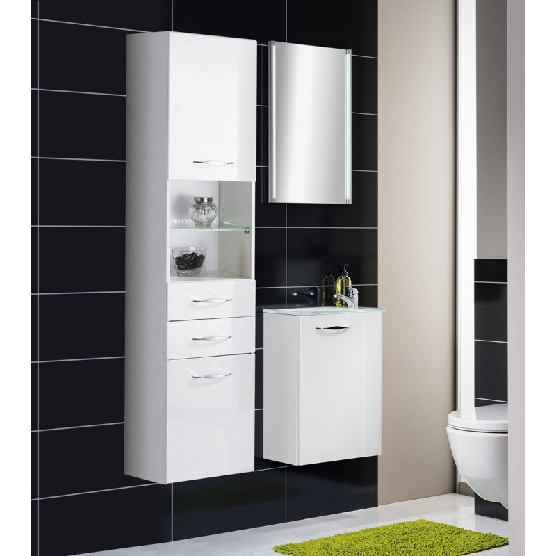 Sceno Linen Cabinet, White