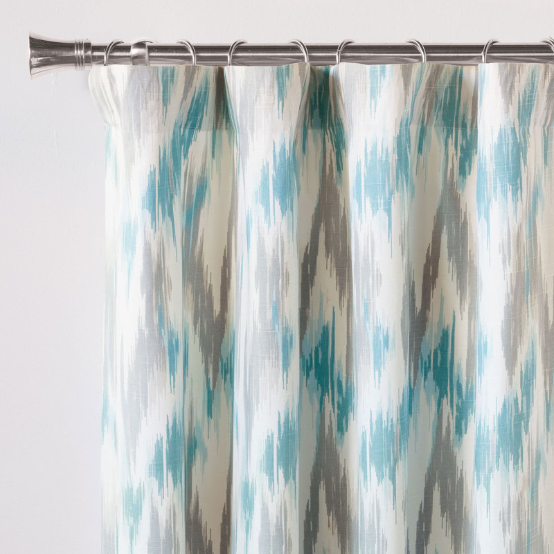 Eloise 100% Cotton Room Darkening Curtain Single Panel, 48" W x 108" L