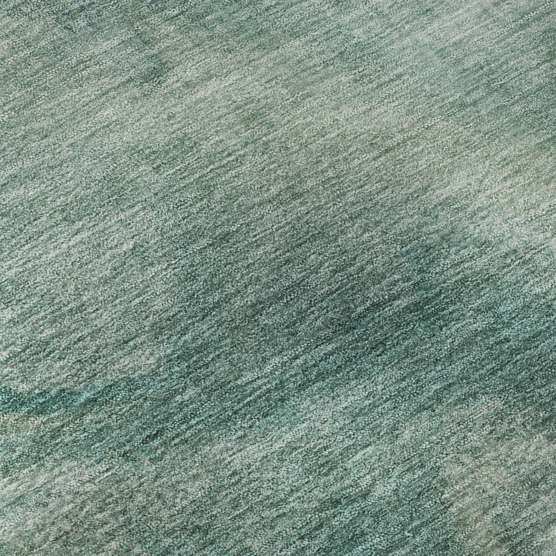 Tapis lavable à la machine de qualité supérieure Mayfield AMF2095, Sarcelle, 5 pi x 7 pi 6 po