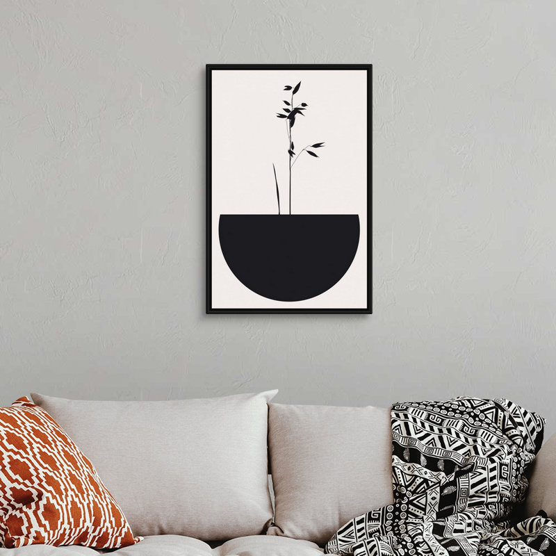 Art abstrait sur toile Abstracticum, Toile avec cadre noir, H 32 po x l 22 po