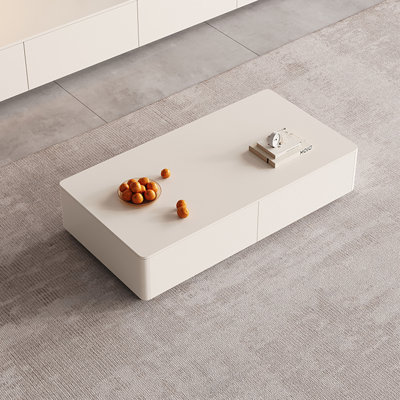 Modern minimalist white minimalist coffee table