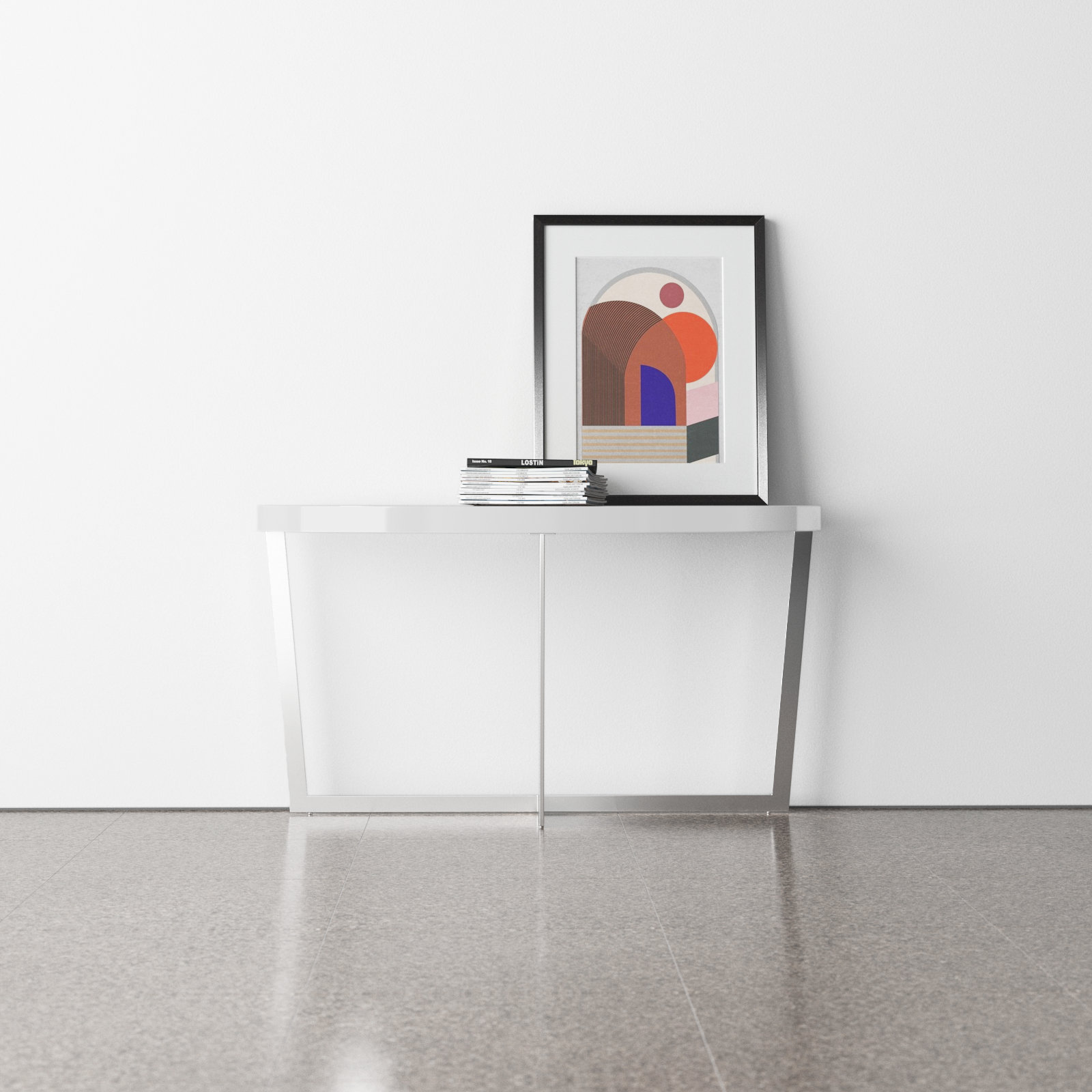 Jackson 55" Console Table, White