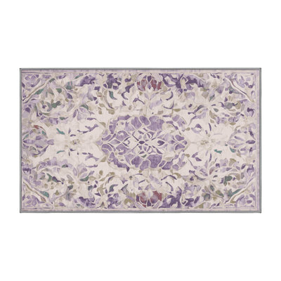 Tapis gris soyeux et moelleux