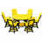 Jaune citron / noir