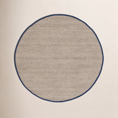 Auckland Natural/Blue Area Rug