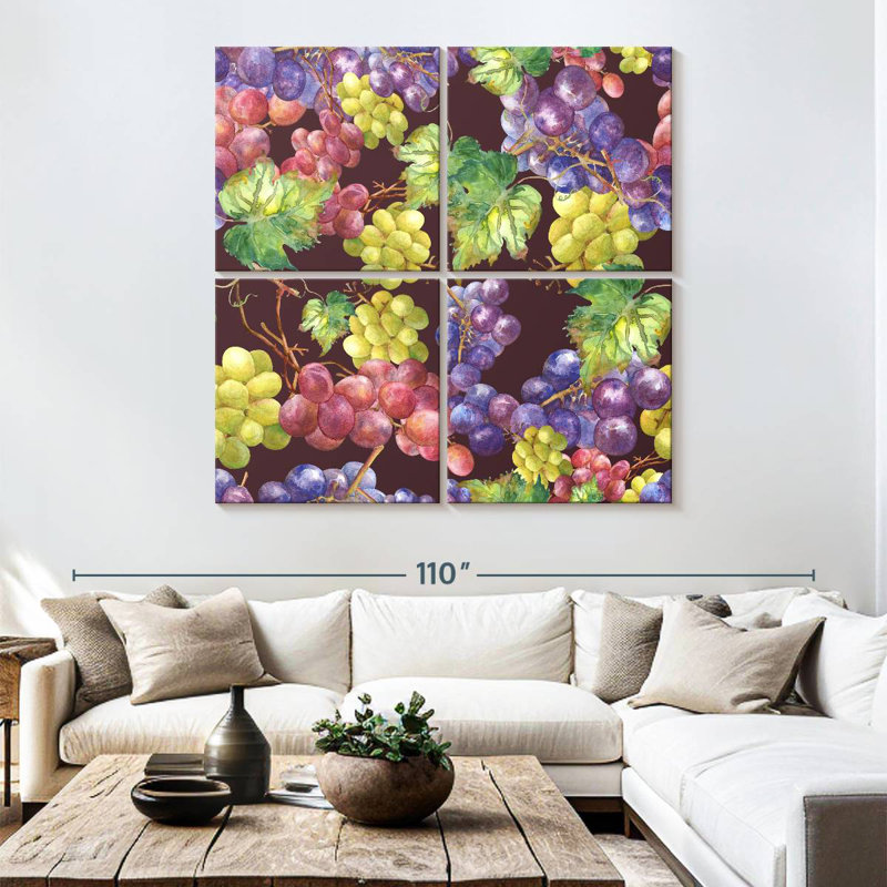 Yarlin Grapes, 74" H x 74" W