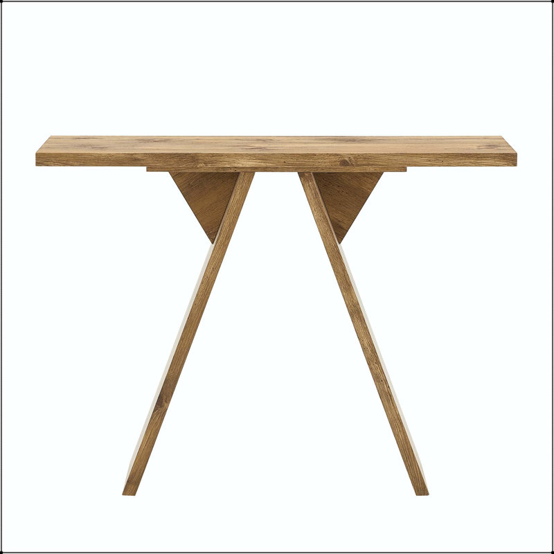 Console moderne 43 "Mid-Century avec base en V