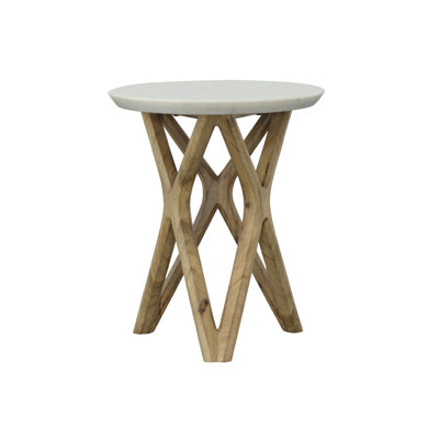 Marble Top End Table