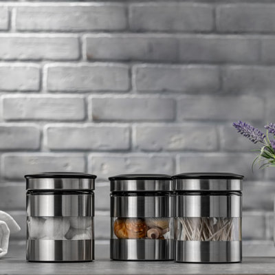 Contenant alimentaire hermétique pour comptoir de cuisine avec fenêtre