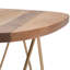 Table d'appoint ronde Mid-Century moderne en bois massif et métal Patrice-1904751980