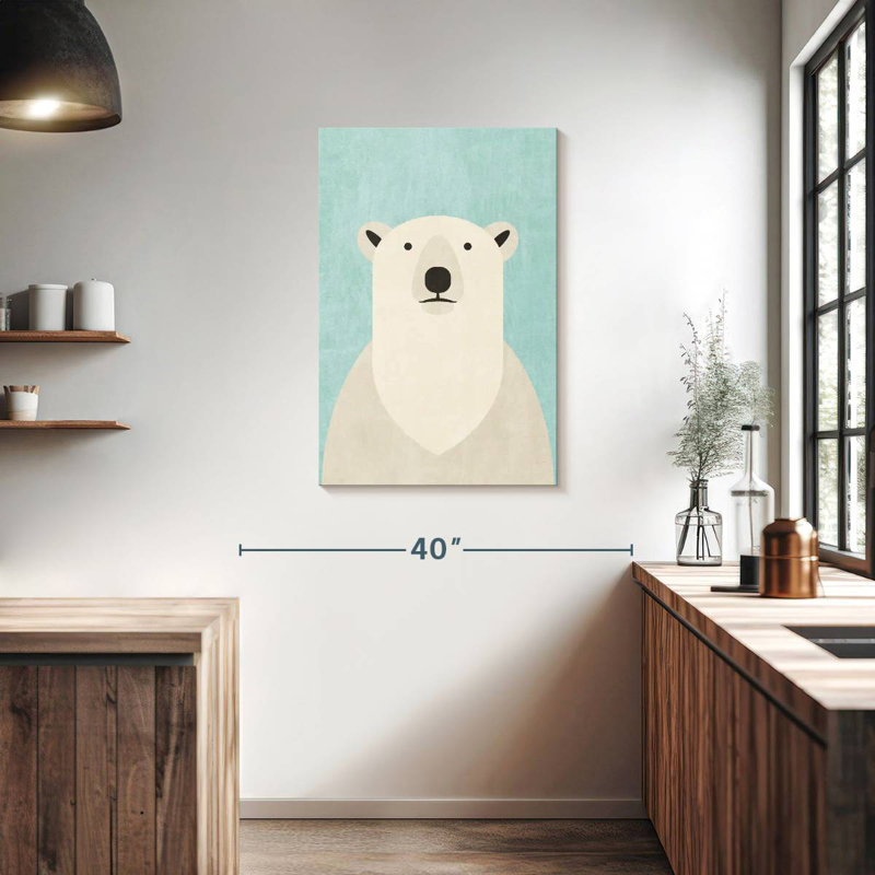 Ashelle Fauna Polar Bear, 36" H x 24" W