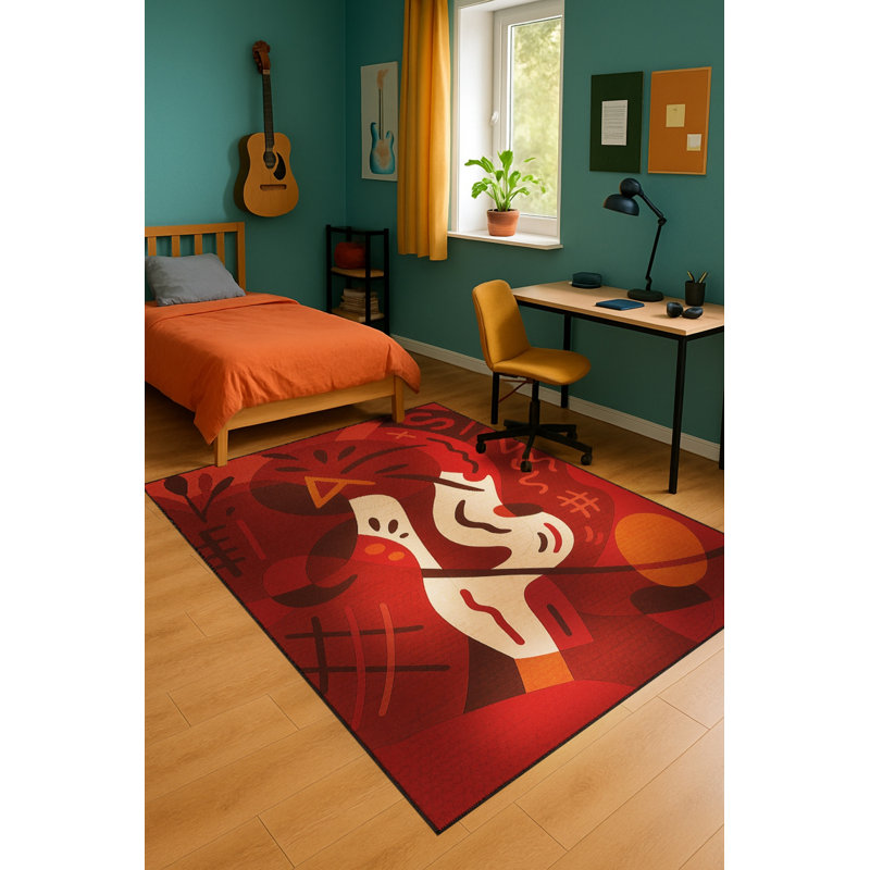Tapis tissé à la main Mosso, 2'6" x 4'11"