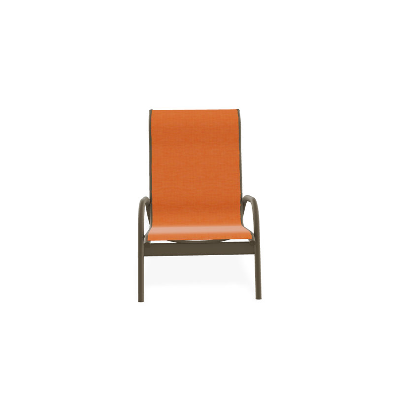 Gardenella Patio Chair, Tangerine, Beachwood