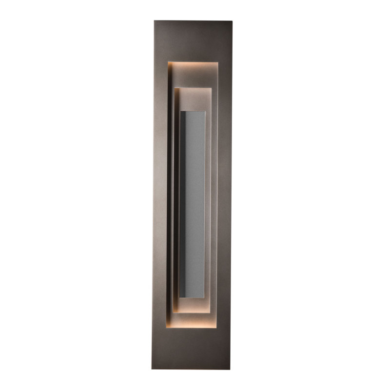 Procession Arch Outdoor Sconce, Coastal Burnished Steel, Coastal Dark Smoke, 40" H x 9" W x 3.9" D
