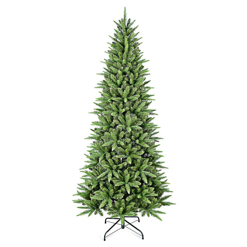 Arbre de Noël mince avec support en métal, 4', Non pré-éclairé