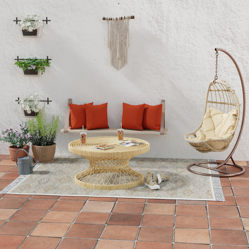 Sunbrella Outdoor Throw Pillow, Canvas Terracotta Sunbrella® Canvas, 16" H x 16" W