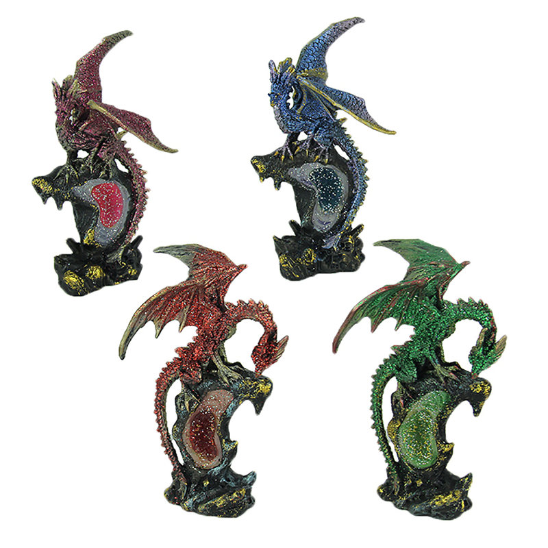 Ensemble de 4 figurines dragon