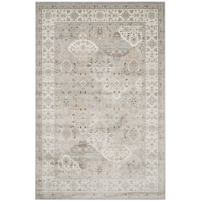 Tapis oriental en viscose en argent / ivoire Ensembles