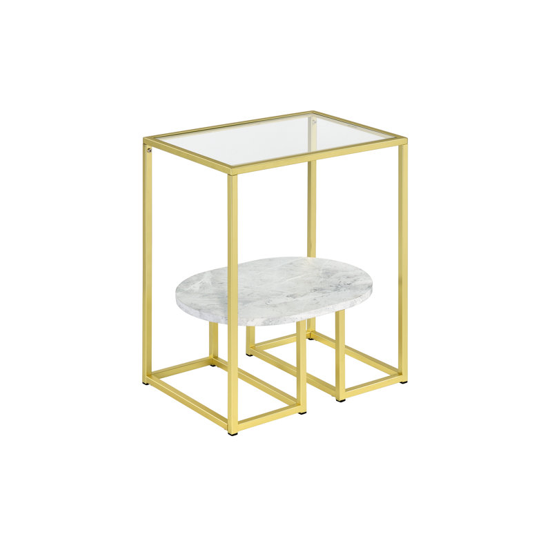 Klinges Frame End Table with Storage