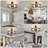 4-Lights Close To Ceiling Light，Black Light Fixture Industrial Flush Mount Ceiling Light ，Farmhouse Chandelier Lighting-1104755230-1104755216