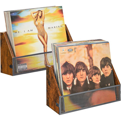 Vinyl Record Storage Wall Mount 2 Packs