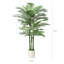 Adcock Artificial Palm Tree in White Planter-128604201